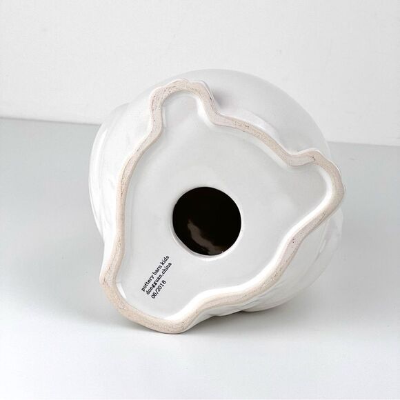 Pottery Barn Kids White Ceramic Owl Adorable Piggybank - Picture 7 of 9